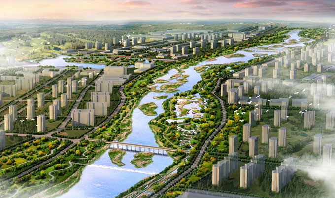 【风景园林】经典项目：蔡家坡镇沿渭滨水景观规划